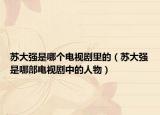 蘇大強是哪個電視劇里的（蘇大強是哪部電視劇中的人物）