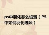 ps中羽化怎么設置（PS中如何羽化選項）