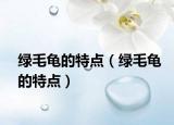 綠毛龜?shù)奶攸c（綠毛龜?shù)奶攸c）