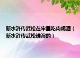 新水滸傳武松在牢里吃肉喝酒（新水滸傳武松誰演的）