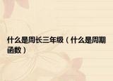 什么是周長三年級（什么是周期函數(shù)）