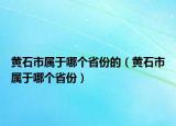 黃石市屬于哪個省份的（黃石市屬于哪個省份）