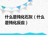 什么是鈍化石灰（什么是鈍化反應）