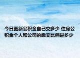 今日更新公積金自己交多少 住房公積金個(gè)人和公司的繳交比例是多少
