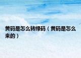 黃碼是怎么轉綠碼（黃碼是怎么來的）