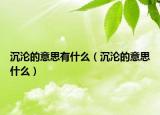沉淪的意思有什么（沉淪的意思什么）