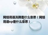 網絡用語洗牌是什么意思（網絡用語xp是什么意思）