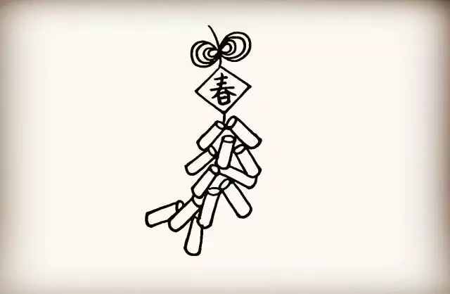 簡(jiǎn)筆畫(huà)教程——手把手教你畫(huà)鞭炮簡(jiǎn)筆畫(huà)