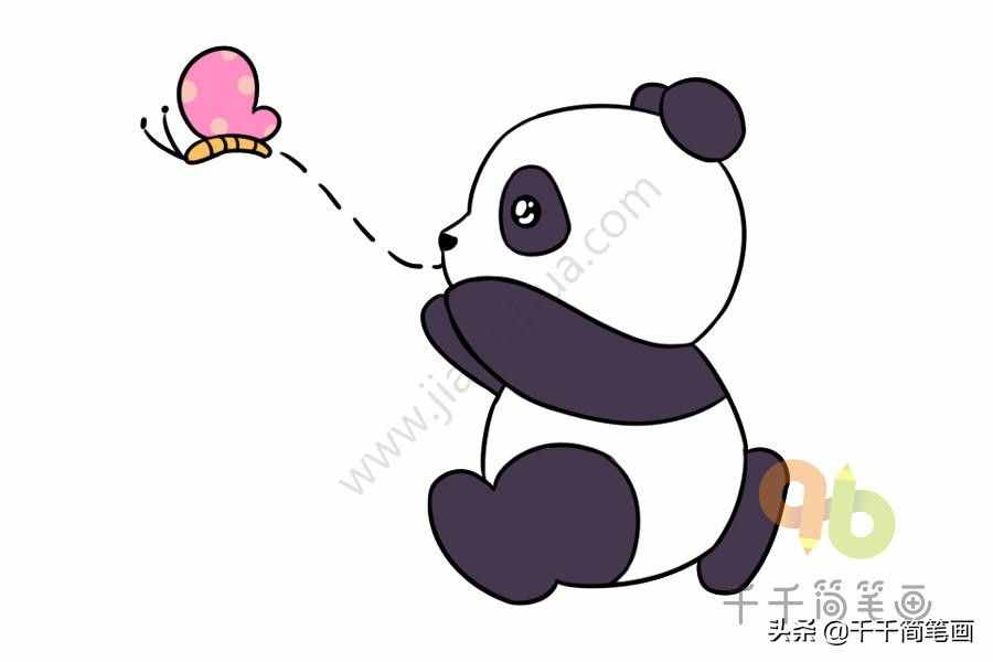 趣味簡(jiǎn)筆畫(huà)：國(guó)寶大熊貓簡(jiǎn)筆畫(huà)，一分鐘就學(xué)會(huì)