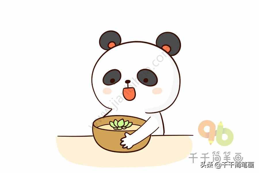 趣味簡(jiǎn)筆畫(huà)：國(guó)寶大熊貓簡(jiǎn)筆畫(huà)，一分鐘就學(xué)會(huì)