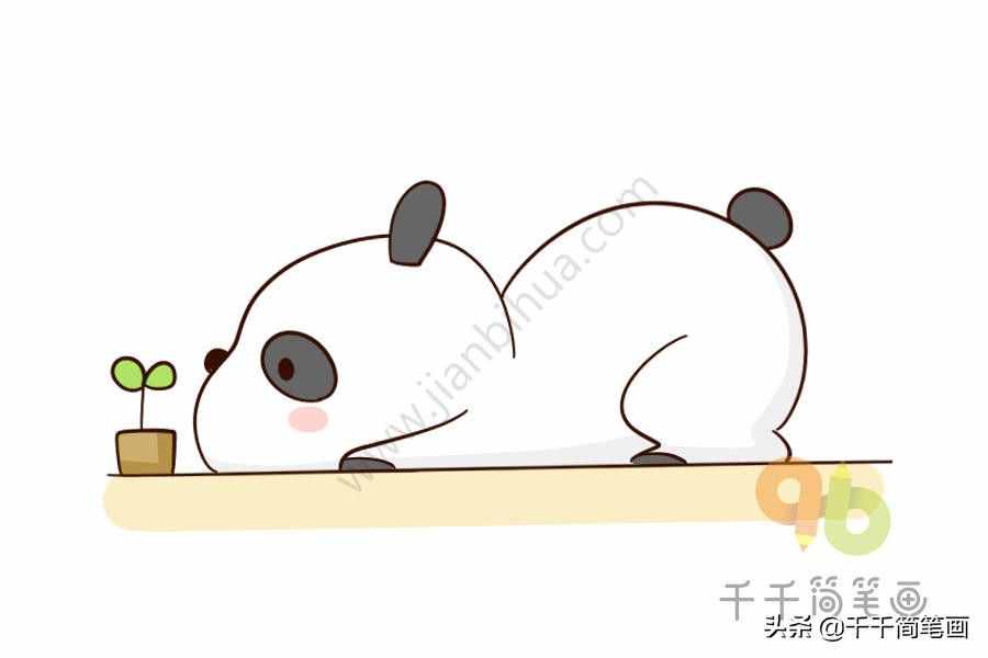 趣味簡(jiǎn)筆畫(huà)：國(guó)寶大熊貓簡(jiǎn)筆畫(huà)，一分鐘就學(xué)會(huì)