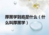 厚黑學(xué)到底是什么（什么叫厚黑學(xué)）