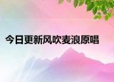 今日更新風(fēng)吹麥浪原唱