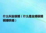 什么叫金銀婚（什么是金婚銀婚銅婚鐵婚）