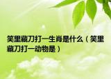笑里藏刀打一生肖是什么（笑里藏刀打一動物是）