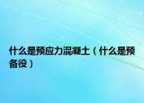 什么是預(yù)應(yīng)力混凝土（什么是預(yù)備役）
