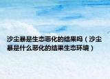 沙塵暴是生態(tài)惡化的結(jié)果嗎（沙塵暴是什么惡化的結(jié)果生態(tài)環(huán)境）