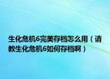 生化危機(jī)6完美存檔怎么用（請教生化危機(jī)6如何存檔?。? /></span></a>
                        <h2><a href=