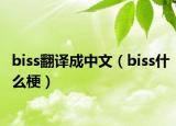 biss翻譯成中文（biss什么梗）