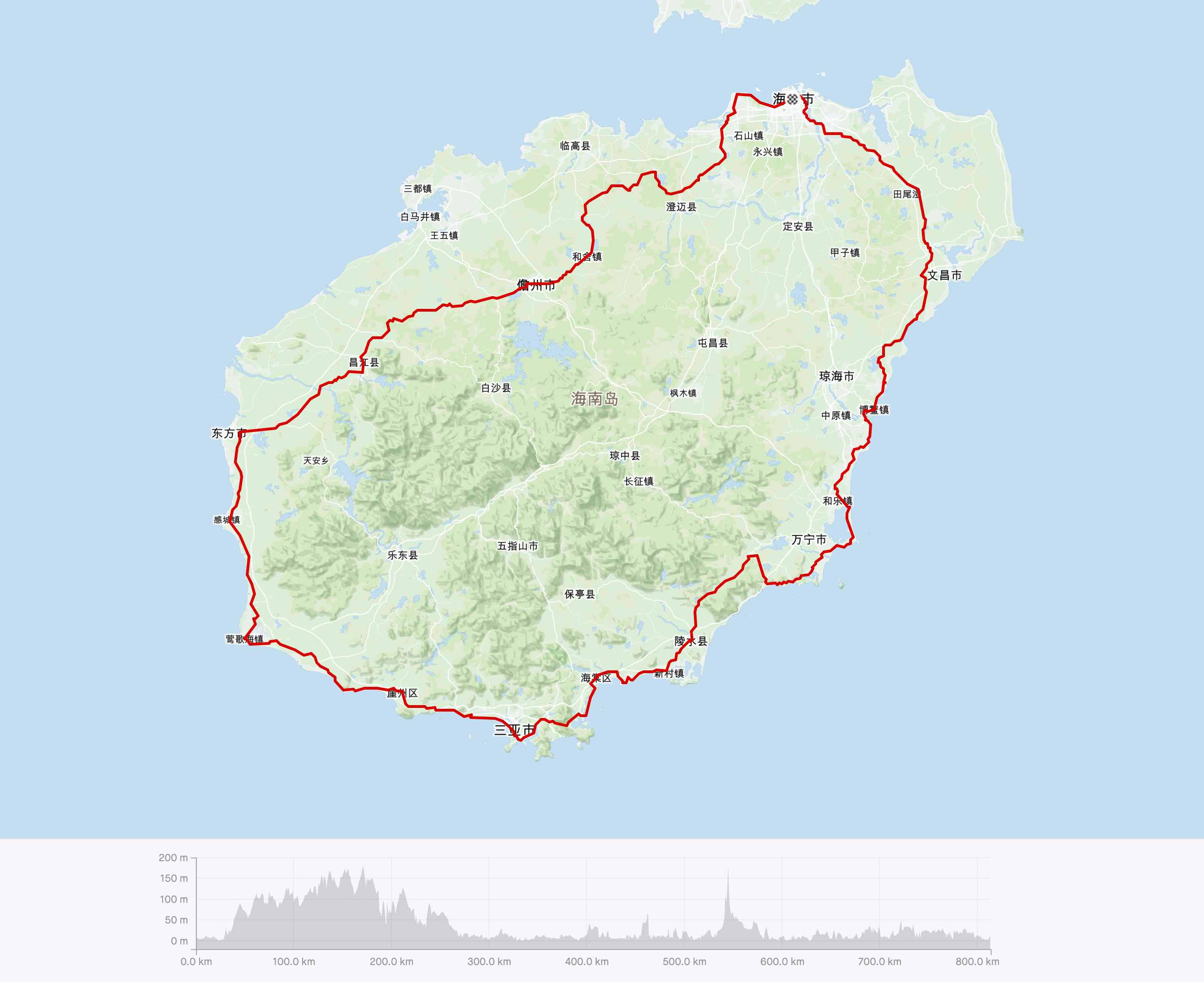 你一定想去的，海南自行車(chē)環(huán)島線(xiàn)路介紹，800公里的椰島風(fēng)光