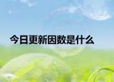 今日更新因數(shù)是什么