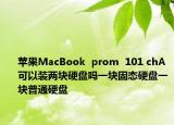 蘋果MacBook  prom  101 chA可以裝兩塊硬盤嗎一塊固態(tài)硬盤一塊普通硬盤