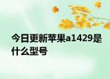 今日更新蘋果a1429是什么型號