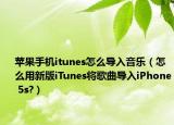 蘋果手機itunes怎么導(dǎo)入音樂（怎么用新版iTunes將歌曲導(dǎo)入iPhone 5s?）