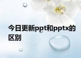 今日更新ppt和pptx的區(qū)別