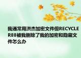 我通常用洪杰加密文件但RECYCLER88被我刪除了我的加密和隱藏文件怎么辦