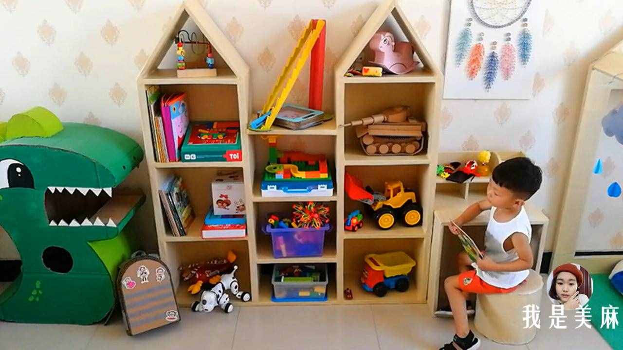 爸爸用廢紙箱給兒子做了24個(gè)玩具，做法簡(jiǎn)單，一學(xué)就會(huì)，先收藏了