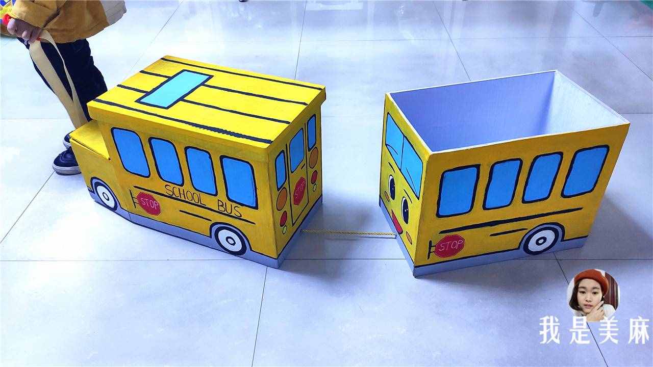 爸爸用廢紙箱給兒子做了24個(gè)玩具，做法簡(jiǎn)單，一學(xué)就會(huì)，先收藏了