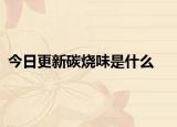 今日更新碳燒味是什么