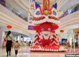 今日更新氣球造型（長(zhǎng)春一商場(chǎng)近兩萬(wàn)個(gè)氣球組成牛造型）