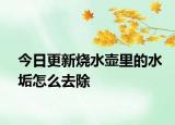 今日更新燒水壺里的水垢怎么去除