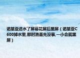諾基亞進(jìn)水了屏幕花屏后黑屏（諾基亞C600掉水里,那時(shí)滑蓋先沒事,一小會(huì)就黑屏）