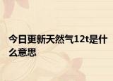 今日更新天然氣12t是什么意思