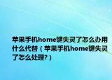 蘋果手機(jī)home鍵失靈了怎么辦用什么代替（蘋果手機(jī)home鍵失靈了怎么處理?）
