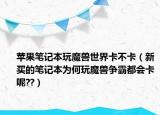 蘋果筆記本玩魔獸世界卡不卡（新買的筆記本為何玩魔獸爭霸都會卡呢??）