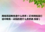 網(wǎng)絡(luò)用語鮑魚是什么意思（近來網(wǎng)絡(luò)流行語中鮑魚一詞指的是什么意思額,我郁）