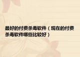 最好的付費(fèi)殺毒軟件（現(xiàn)在的付費(fèi)殺毒軟件哪些比較好）