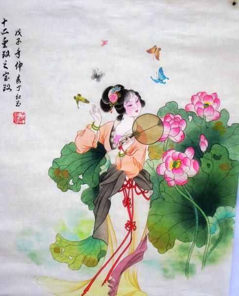 紅樓夢十二金釵系列-57《紅樓夢十二金釵工筆畫》