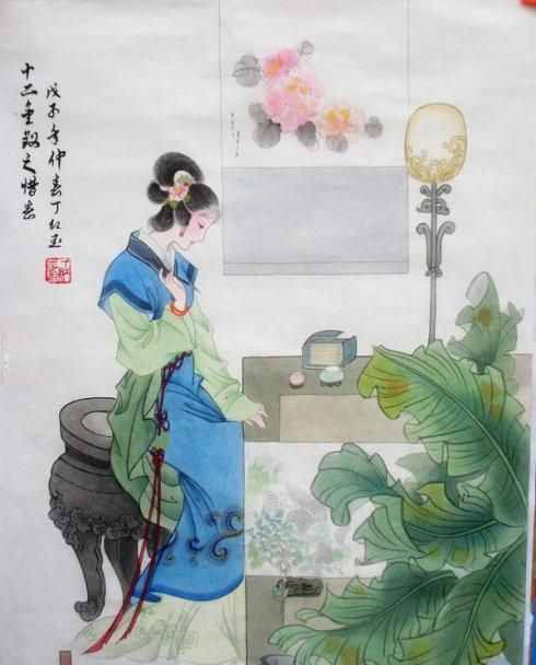 紅樓夢十二金釵系列-57《紅樓夢十二金釵工筆畫》