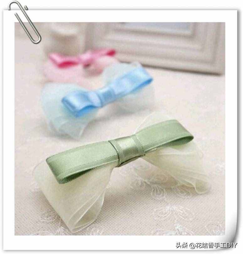 布藝手工：自己做個(gè)漂亮的蝴蝶結(jié)發(fā)飾吧，附教程，一看就會(huì)