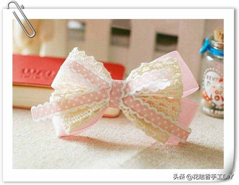 布藝手工：自己做個(gè)漂亮的蝴蝶結(jié)發(fā)飾吧，附教程，一看就會(huì)
