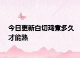 今日更新白切雞煮多久才能熟
