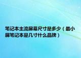 筆記本主流屏幕尺寸是多少（最小屏筆記本是幾寸什么品牌）