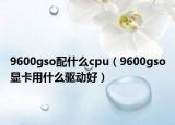 9600gso配什么cpu（9600gso顯卡用什么驅動好）