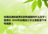 向海嵐演的楊貴妃的電視劇叫什么名字（楊貴妃 2000年向海嵐江華主演香港TVB電視劇）