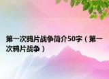 第一次鴉片戰(zhàn)爭簡介50字（第一次鴉片戰(zhàn)爭）